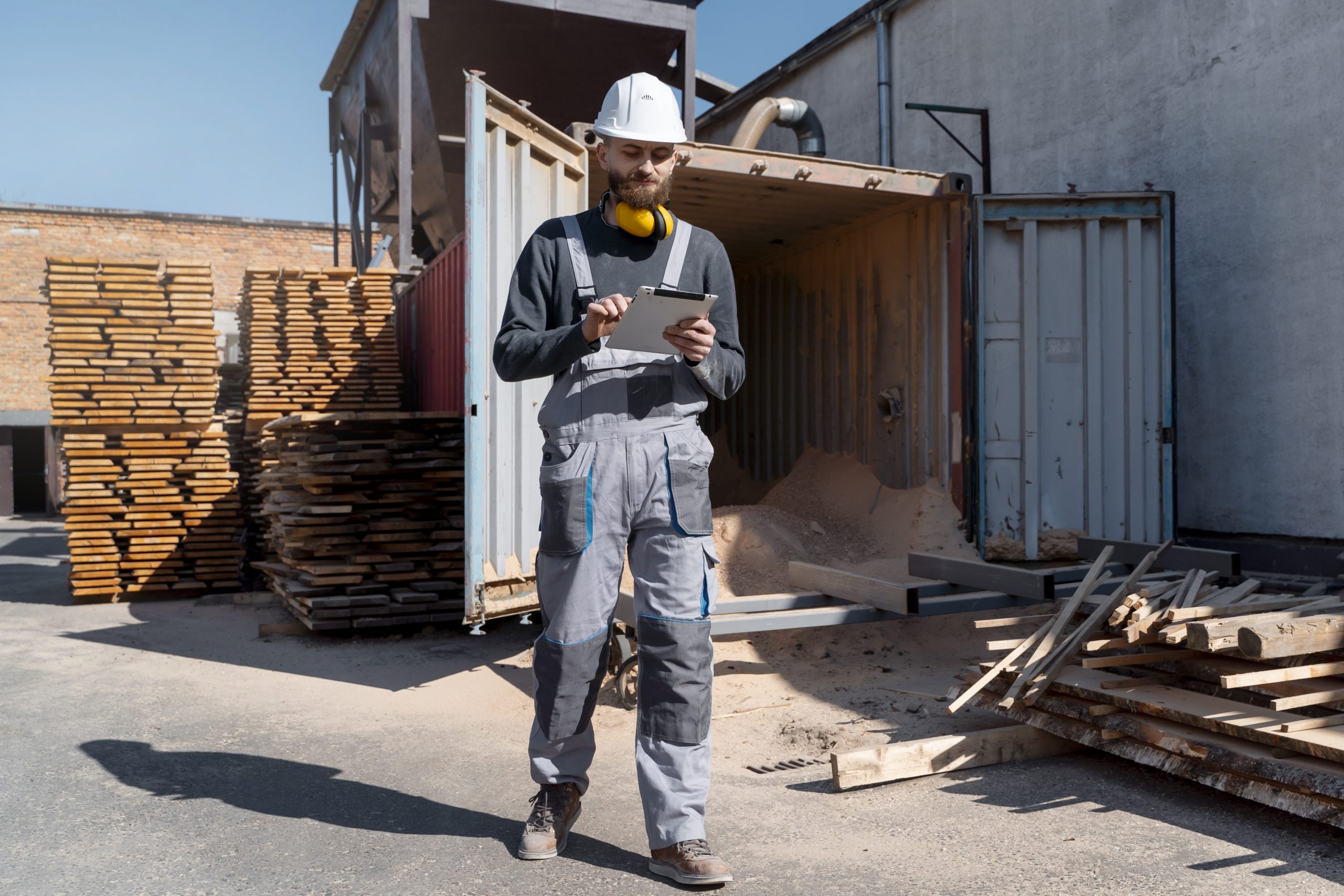 man-working-mdf-boards-warehouse