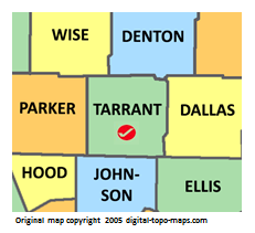 tarrant county map
