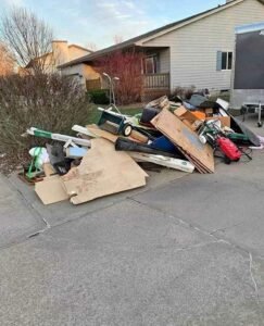 front yard FULL of junk debris and garbage nampa idaho