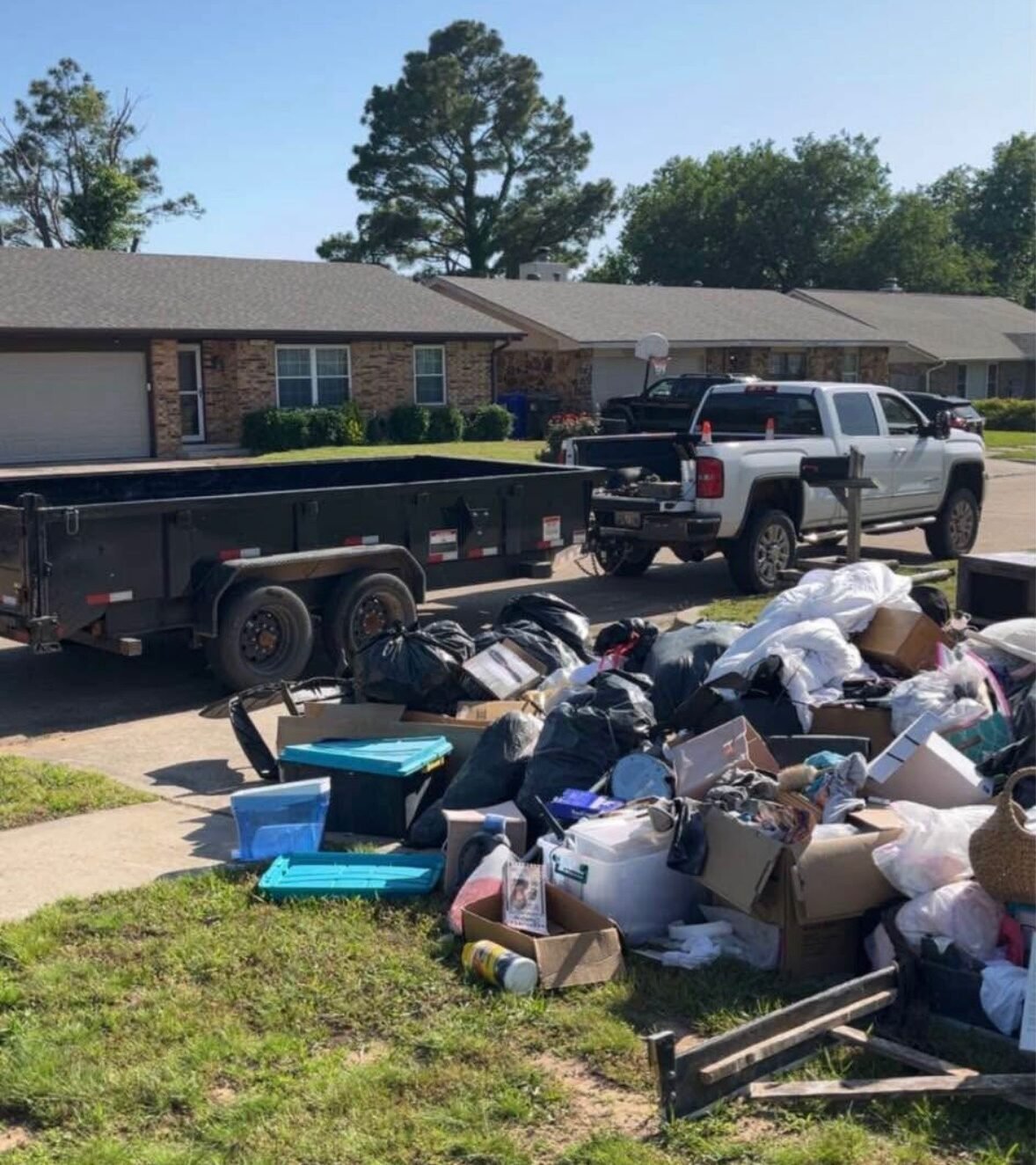 front yard FULL of junk debris and garbage nampa idaho