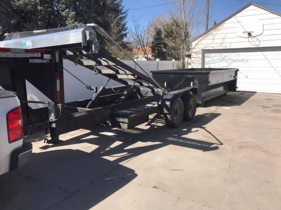 dumpster rental delivered to driveway in Rochester, MN